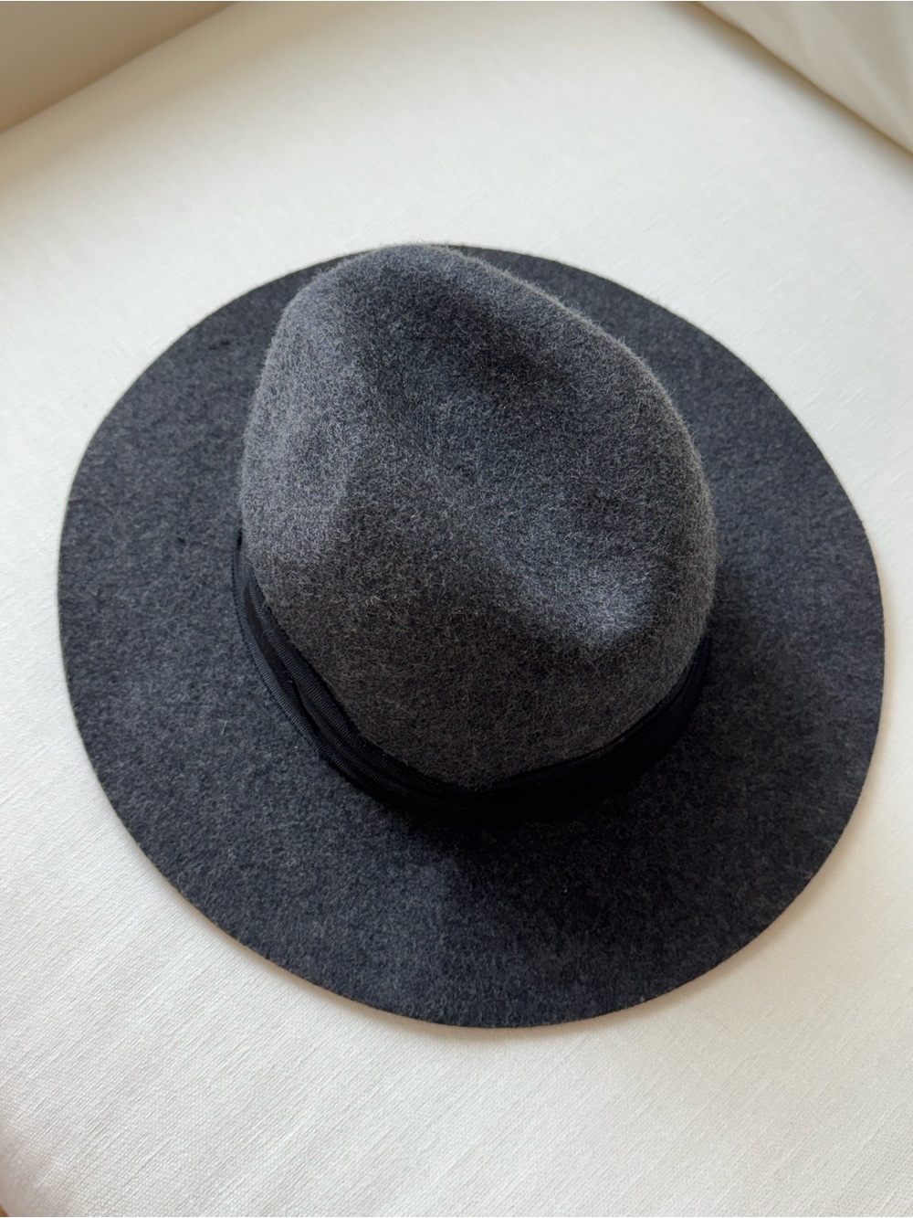 Zara Gray Wool Fedora Hat